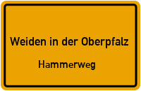 Weihenweg in 92637 Weiden in der Oberpfalz (Hammerweg)