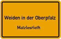 Matzlesrieth in Weiden in der OberpfalzMatzlesrieth