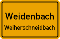 Straßenverzeichnis Weidenbach Weiherschneidbach
