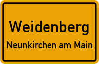 Achiger Straße in WeidenbergNeunkirchen am Main