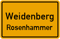 Sportplatzweg in WeidenbergRosenhammer
