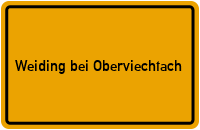 City Sign Weiding bei Oberviechtach