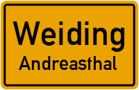Straßen in Weiding Andreasthal