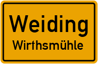 Straßen in Weiding Wirthsmühle