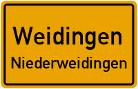 Hauptstraße in WeidingenNiederweidingen