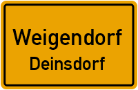Straßen in Weigendorf Deinsdorf