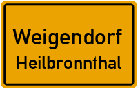 Straßen in Weigendorf Heilbronnthal