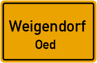 Straßen in Weigendorf Oed