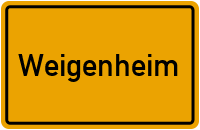 City Sign Weigenheim