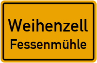 Straßenverzeichnis Weihenzell Fessenmühle