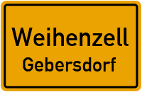Straßen in Weihenzell Gebersdorf