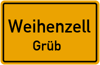 Straßen in Weihenzell Grüb