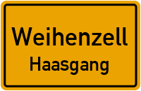 Straßenverzeichnis Weihenzell Haasgang