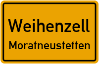Straßen in Weihenzell Moratneustetten