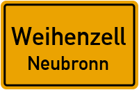 Straßen in Weihenzell Neubronn