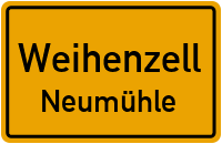 Straßenverzeichnis Weihenzell Neumühle