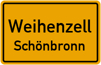 Straßen in Weihenzell Schönbronn