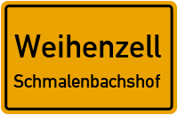 Straßenverzeichnis Weihenzell Schmalenbachshof