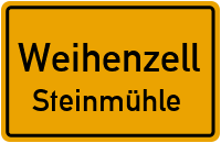 Straßen in Weihenzell Steinmühle