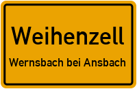 Badgaßweg in WeihenzellWernsbach bei Ansbach