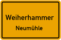 Straßenverzeichnis Weiherhammer Neumühle
