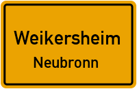 Dorfstraße in WeikersheimNeubronn