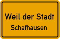 Straßenverzeichnis Weil der Stadt Schafhausen