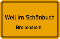 Straßenverzeichnis Weil im Schönbuch Breitenstein