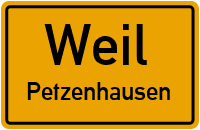 Straßenverzeichnis Weil Petzenhausen