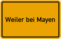 City Sign Weiler bei Mayen