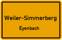 Straßenverzeichnis Weiler-Simmerberg Eyenbach