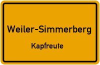 Straßenverzeichnis Weiler-Simmerberg Kapfreute