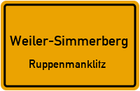 Straßenverzeichnis Weiler-Simmerberg Ruppenmanklitz