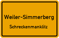 Straßenverzeichnis Weiler-Simmerberg Schreckenmanklitz