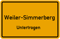 Straßenverzeichnis Weiler-Simmerberg Untertrogen