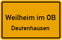 Burgweg in Weilheim im OBDeutenhausen