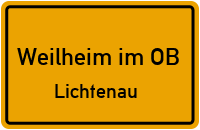 Sudetenstraße in Weilheim im OBLichtenau