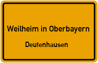 Stadtwerkstraße in Weilheim in OberbayernDeutenhausen
