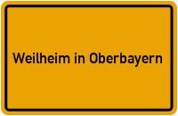 Weilheim in Oberbayern in Bayern