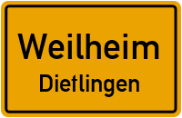 Straßenverzeichnis Weilheim Dietlingen