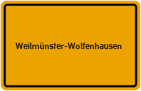 City Sign Weilmünster-Wolfenhausen