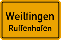 Straßen in Weiltingen Ruffenhofen