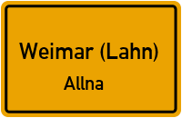 Straßenverzeichnis Weimar (Lahn) Allna