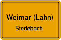 Straßenverzeichnis Weimar (Lahn) Stedebach