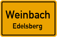 Straßenverzeichnis Weinbach Edelsberg
