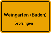 Ernst-Vögele-Straße in Weingarten (Baden)Grötzingen