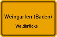 Eichenweg in Weingarten (Baden)Waldbrücke