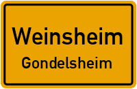 Bahnhofstraße in WeinsheimGondelsheim
