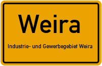 Anne-Frank-Straße in WeiraIndustrie- und Gewerbegebiet Weira