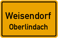 Oberlindacher Straße in WeisendorfOberlindach